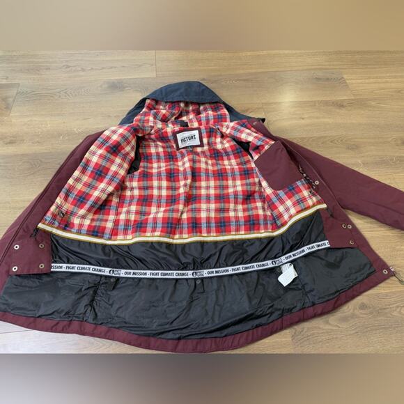 Picture Organic Kate Ski Snowboard Jacket Purple Women’s Size Large - Picture 12 of 16